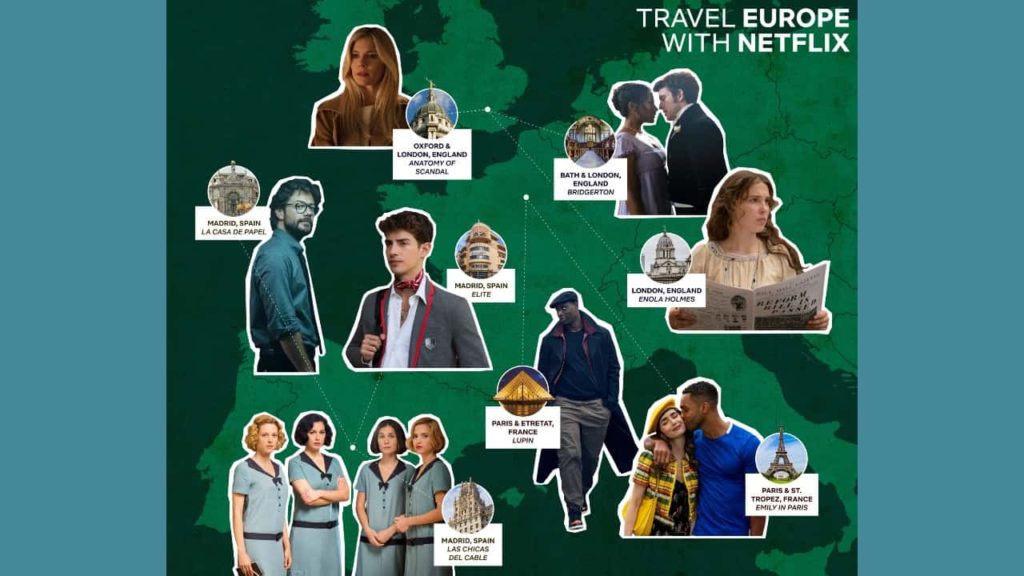 Netflix Push Tie戲劇指南兩小時旅行在現場拍照